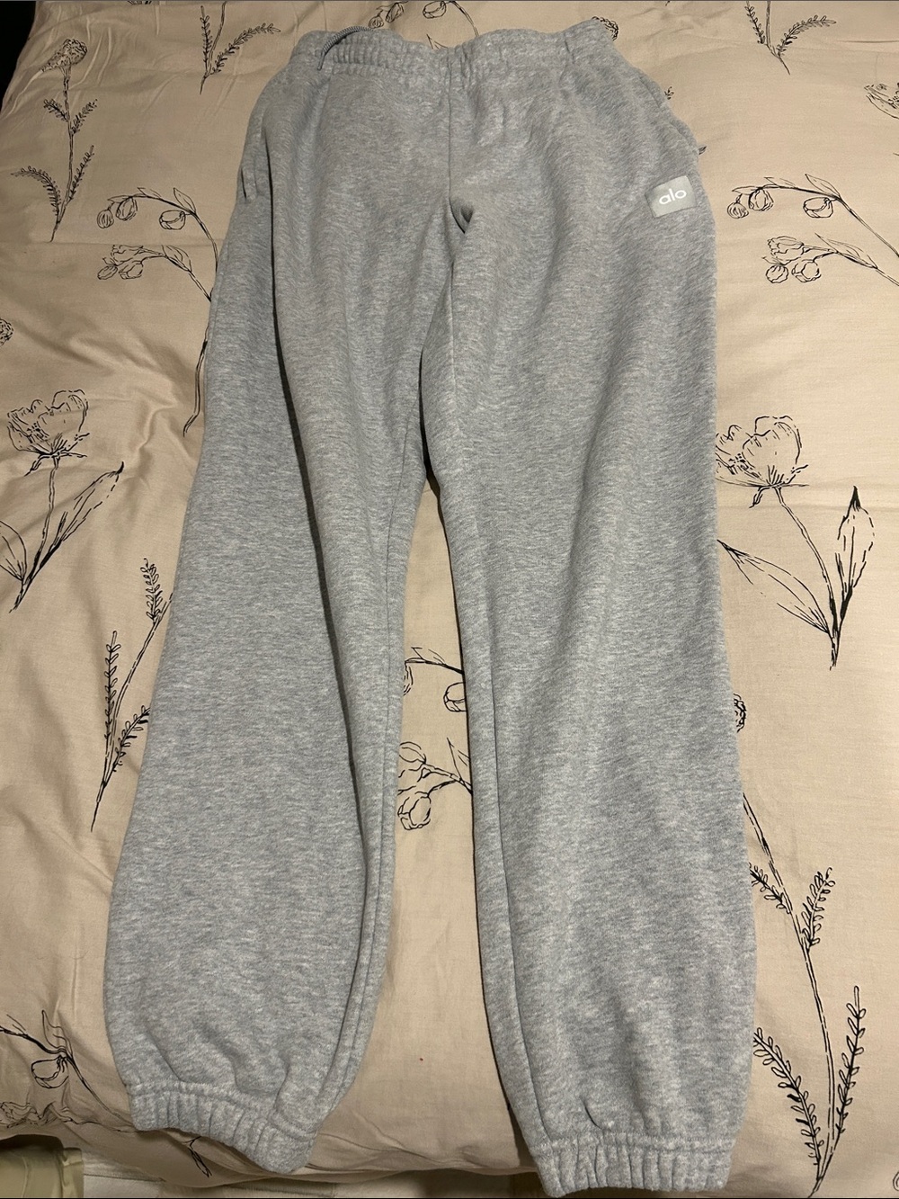ALO Yoga Kids Light Gray Jogger Sweatpants